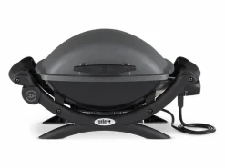 WEBER Barbacoa eléctrica Q1400 Gris antracita Negro