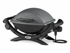 WEBER Barbacoa eléctrica Q1400 Gris antracita Negro