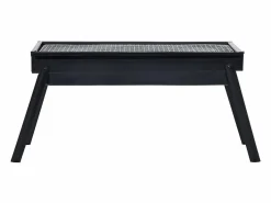 Barbacoa portátil para camping de acero 60x22,5x33 cm ES793016