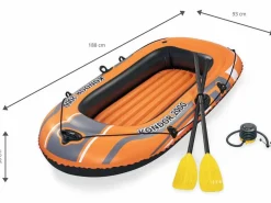 Outlet Barca Hinchable Hydro-Force Kondor 2000 188x93x30 cm 2 Personas Con Remos y Bomba Deportes Náuticos