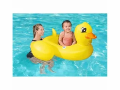 Hot Bestway Barca Hinchable Infantil Pato 111x98x51 cm con Sonido Divertido Mayores de 3 Años Amarillo