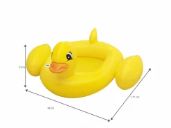 Hot Bestway Barca Hinchable Infantil Pato 111x98x51 cm con Sonido Divertido Mayores de 3 Años Amarillo