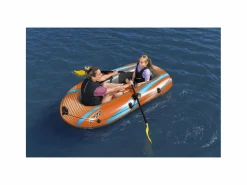 New Barca Hinchable Para 1 Adulto y 1 Niño Kondor Elite 2000 Raft 196x106x31 cm con 2 Remos y Bomba de Pie Incluida Deportes Náuticos