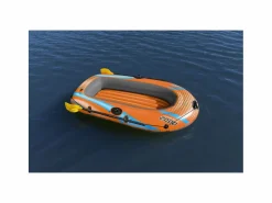 New Barca Hinchable Para 1 Adulto y 1 Niño Kondor Elite 2000 Raft 196x106x31 cm con 2 Remos y Bomba de Pie Incluida Deportes Náuticos