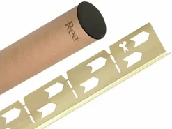 New Rea Barra De Caída Del Plato De Ducha 120Cm Right Brush Gold Dorado