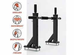 Sale Leonardo Barra de dominadas profesional de acero con multifunciones para pared Scraper Multicolor