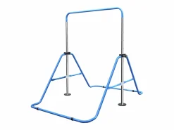 Barra de gimnasia extensible para niños, altura regulable, plegable, de acero, (145 x 100 x 130 cm)