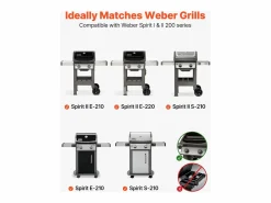 Sale Barras de Cubrequemadores SucceBuy 3PCs, Deflector de Grasa para Quemador de 39 cm en Acero Esmaltado, para Weber Spirit I y II Series 200 Materiales Y Utensilios De Cocina