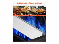 New Barras de Cubrequemadores y Difusor SucceBuy de Calor para Barbacoa 7PCs, Deflector de Grasa para Quemador 44,6 cm, para Barbacoas Weber Genesis Serie 300 Plateado