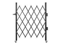 New Barrera de Seguridad Extensible Plegable SucceBuy, Puerta Plegable Simple, 154 x 180 cm Puerta De Garaje