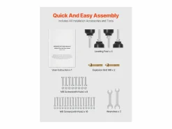 New Base de Lavadora SucceBuy Soporte para Lavadora (123 x 63,5 cm, 268 kg, Doble Estante) Mueble Para Lavadora