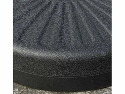 Sale Base para sombrilla de 22 kg, para postes de Ø38/48 mm, de hormigón negro, estable y resistente a la intemperie (51x51x12 cm)