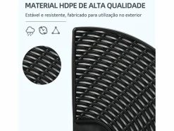 Outsunny Base para sombrillas Tampa 4 piezas rellenables Ø100x8 cm