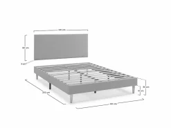 Hot Base tapizada + Cabecero Aura 140x200 cm Somier Tapizado