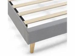 Best VS Venta-stock Base tapizada + Cabecero Aura 90x190 cm Gris claro