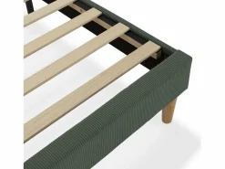 Online VS Venta-stock Base tapizada + cabecero Bari 140x190 cm Verde