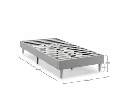 Outlet Base tapizada Aura 90x190 cm Somier - 90X190Cm