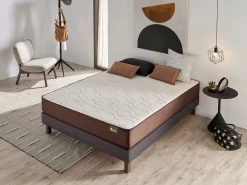 Outlet Base Tapizada Con Patas | Medidas 90x190 | Base francesa Descansin | Lujo a tu Alcance Somier - 90X190Cm