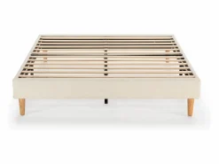 Sale VS Venta-stock Base tapizada Niebla 150x190 cm tela borreguito Beige