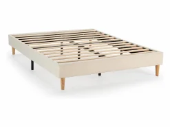Base tapizada Niebla 140x190 cm tela borreguito Somier - 140X190Cm