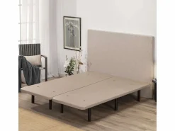 Clearance Base Tapizada 160x200 Beig - Nalui Beige
