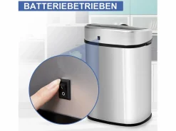 New Basurero automático de 48 l con sensor infrarrojo, acero inoxidable, color (40,5 x 29,5 x 57 cm) Cubo De Basura Para Cocina