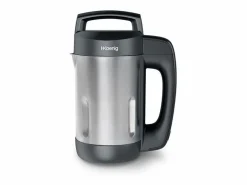 Batidora con calefacción de 850 W - 1,1 L - Acero inoxidable - 2 programas de cocción - Negra