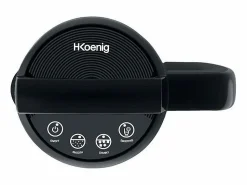 Batidora con calefacción de 850 W - 1,1 L - Acero inoxidable - 2 programas de cocción - Negra