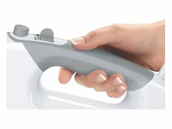 Best Batidora de mano de 450 W y 5 velocidades con varillas y 2 ganchos para amasar de acero inoxidable - Bol graduado con tapa - Bla Pequeño Electrodoméstico