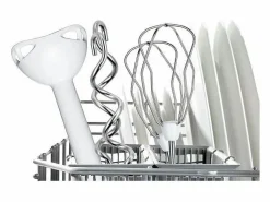 Best Batidora de mano de 450 W y 5 velocidades con varillas y 2 ganchos para amasar de acero inoxidable - Bol graduado con tapa - Bla Pequeño Electrodoméstico