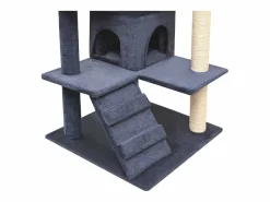 Garden Furniture Bellmead Rascador para gatos poste rascador de sisal 125 cm oscuro