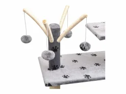 Discount Bellmead Rascador para gatos poste rascador de sisal 125 cm huellas Juego De Animales