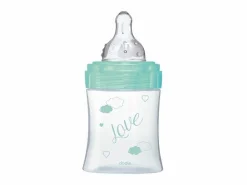 Biberón Initiation+ de vidrio 150 ml Verde Pájaros con tetina anticólicos 3 velocidades flujo lento