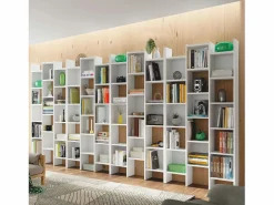 Outlet Biblioteca 3 columnas 15 compartimentos Italiano - H192 cm Librería