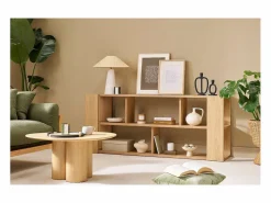 Discount Biblioteca baja roble L168 cm MUSSO Librería