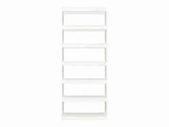 Clearance Biblioteca Estantería - divisor espacios madera pino 80x30x199,5 cm ES66846 Blanco