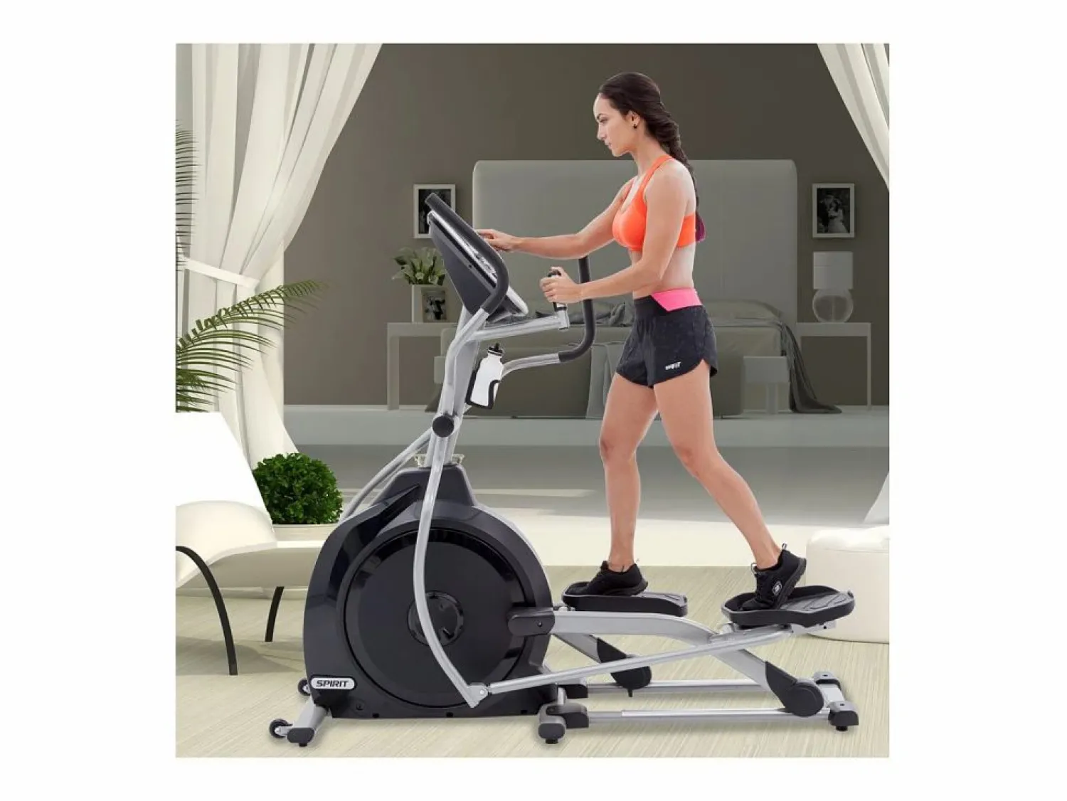 New Bicicleta elíptica de fitness XE195 - Spirit Fitness Negro