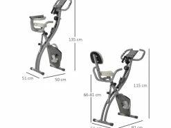 Outlet Bicicleta estática 97x51x115 cm Bicicleta Estática