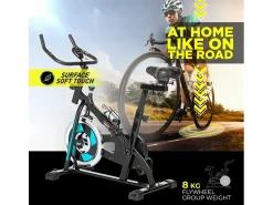 Sale Bicicleta estática indoor Fit Bike con volante de inercia profesional 8kg Minerva - Aparato De Musculación