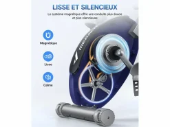 Outlet Bicicleta Estática 4 en 1, LCD, Bluetooth, APP, 16 Niveles Magnéticos, Monitor de Frecuencia Cardíaca, Plegable, Silenciosa, X-Bike, Bicicleta Estática
