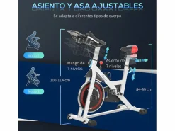 Homcom Bicicleta estática 103x53x114 cm
