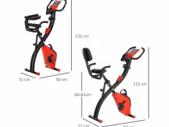 Homcom Bicicleta estática 97x51x115 cm
