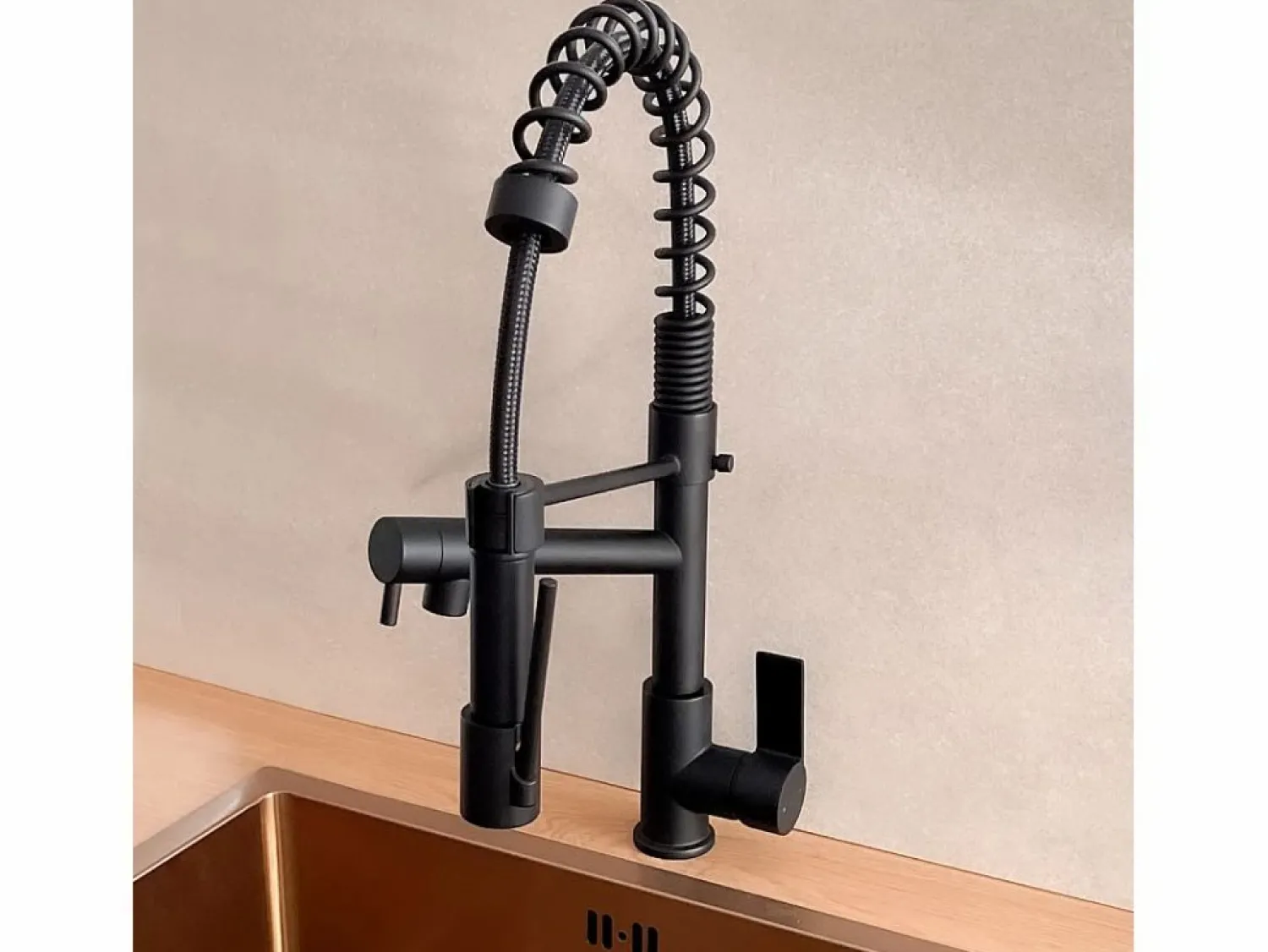 Outlet Big Hotto Mezclador para fregadero con ducha móvil Grifo De Cocina