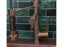 Sale Big Pro Mezclador de fregadero con rociador móvil cobre cepillado Grifo De Cocina