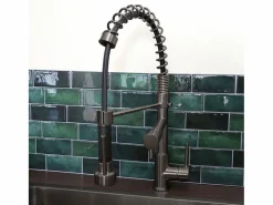 Essebagno Big Pro Mezclador de fregadero con rociador móvil metalizado
