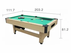 Online Concept-Usine Billar americano de madera + Accesorios incluidos CHICAGO Marru00f3n