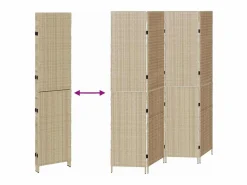 Biombo 196 x 200 cm polirratán Beige