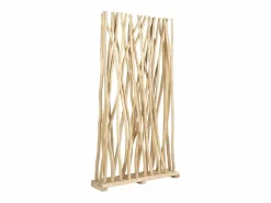 Sale Biombo de madera de teca - Ancho 100 x Prof. 25 x Alt. 180 cm - Natural - GAYANA Biombo
