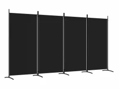 New Biombo divisor de 4 paneles de tela 346x180 cm ES223180 Biombo