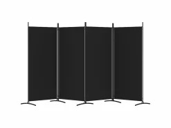 New Biombo divisor de 4 paneles de tela 346x180 cm ES223180 Biombo